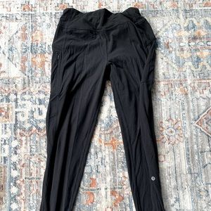 Lululemon black jogger, full length, adjustable waist